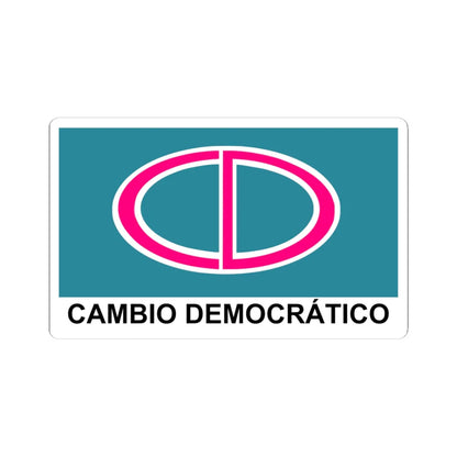 Bandera - Cambio Democratico Panama (Panama) STICKER Vinyl Kiss-Cut Decal 4 Inch White - The Sticker Space