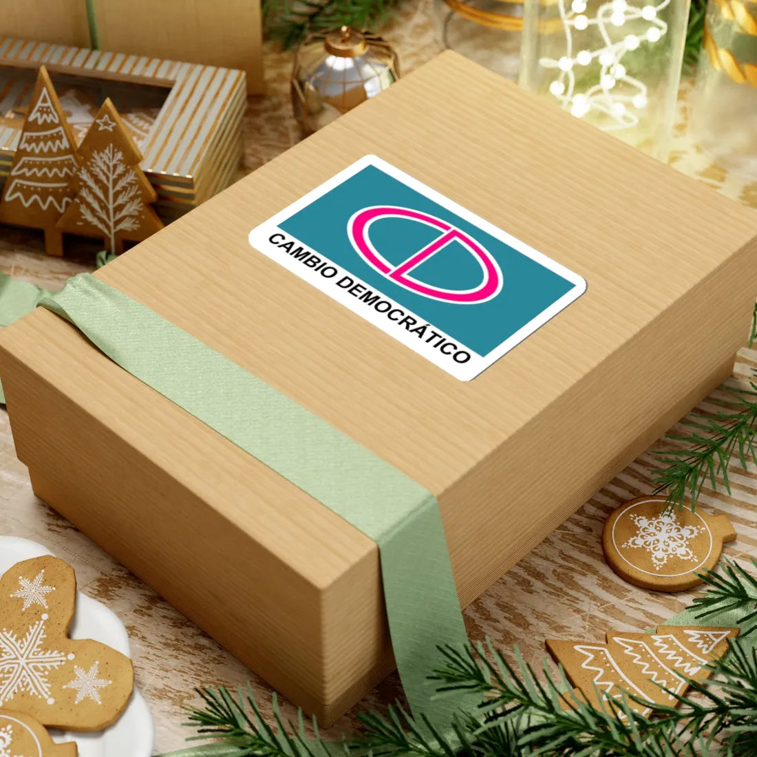 Bandera - Cambio Democratico Panama (Panama) STICKER Vinyl Kiss-Cut Decal - The Sticker Space