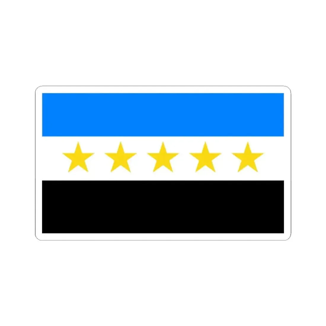 Bandera Canton de Grecia (Costa Rica) STICKER Vinyl Kiss-Cut Decal 2 Inch White - The Sticker Space