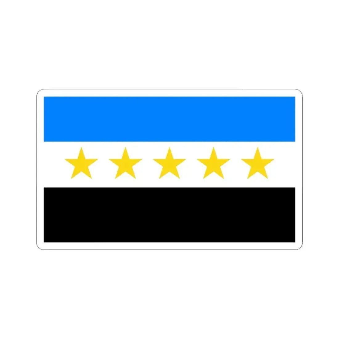 Bandera Canton de Grecia (Costa Rica) STICKER Vinyl Kiss-Cut Decal 3 Inch White - The Sticker Space