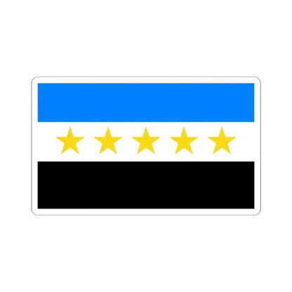 Bandera Canton de Grecia (Costa Rica) STICKER Vinyl Kiss-Cut Decal 3 Inch White - The Sticker Space