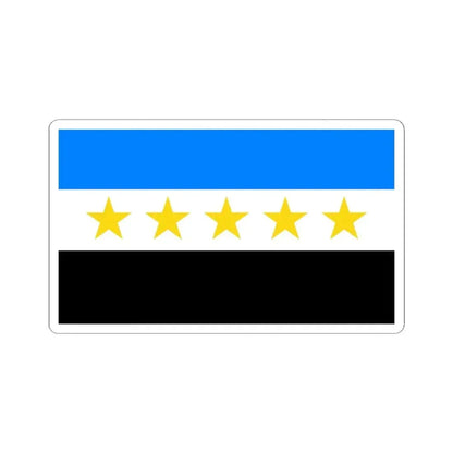 Bandera Canton de Grecia (Costa Rica) STICKER Vinyl Kiss-Cut Decal 4 Inch White - The Sticker Space