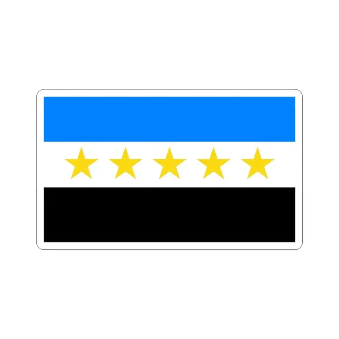 Bandera Canton de Grecia (Costa Rica) STICKER Vinyl Kiss-Cut Decal 6 Inch White - The Sticker Space