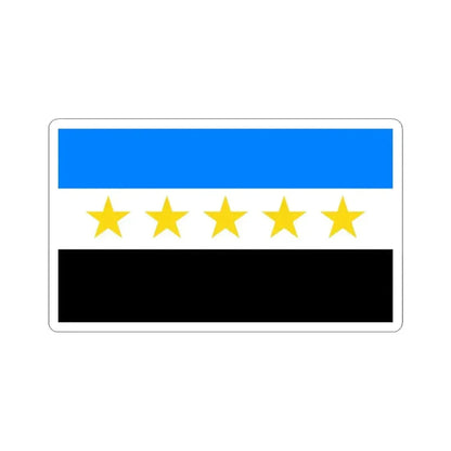 Bandera Canton de Grecia (Costa Rica) STICKER Vinyl Kiss-Cut Decal 6 Inch White - The Sticker Space