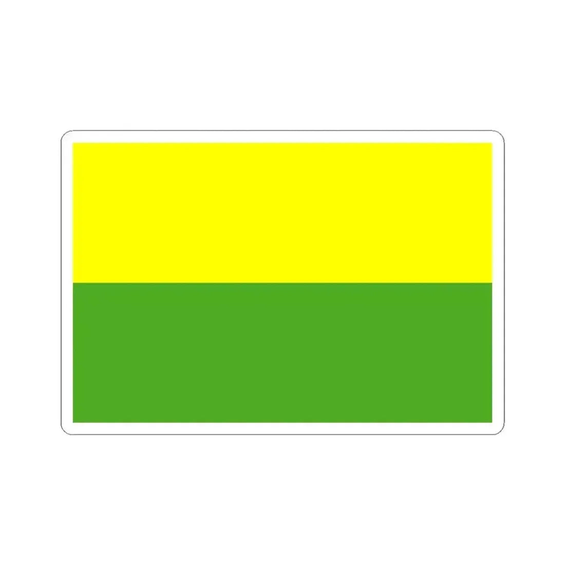 Bandera Canton Sevilla de Oro (Ecuador) STICKER Vinyl Kiss-Cut Decal 3 Inch White - The Sticker Space