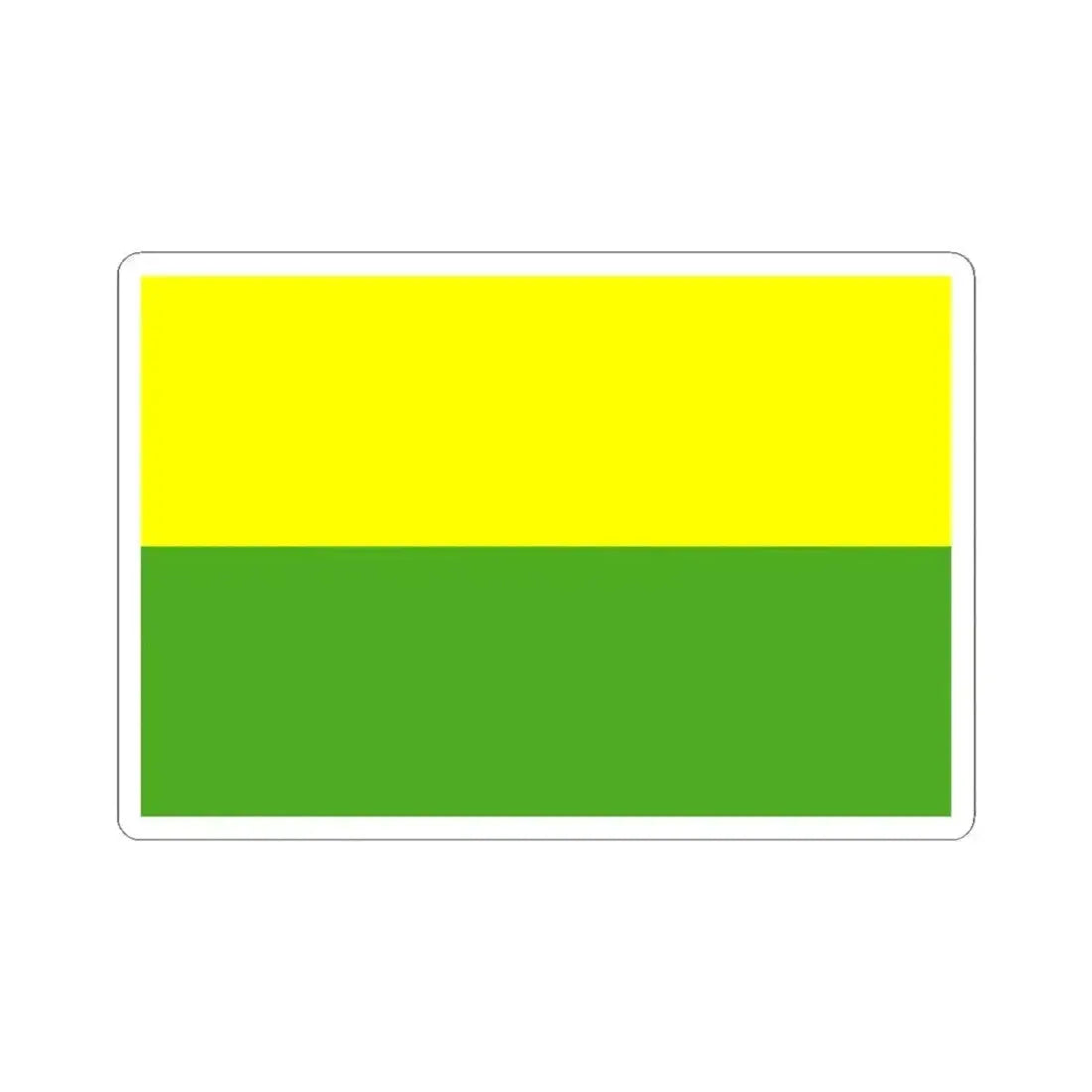 Bandera Canton Sevilla de Oro (Ecuador) STICKER Vinyl Kiss-Cut Decal 4 Inch White - The Sticker Space