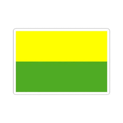 Bandera Canton Sevilla de Oro (Ecuador) STICKER Vinyl Kiss-Cut Decal 4 Inch White - The Sticker Space