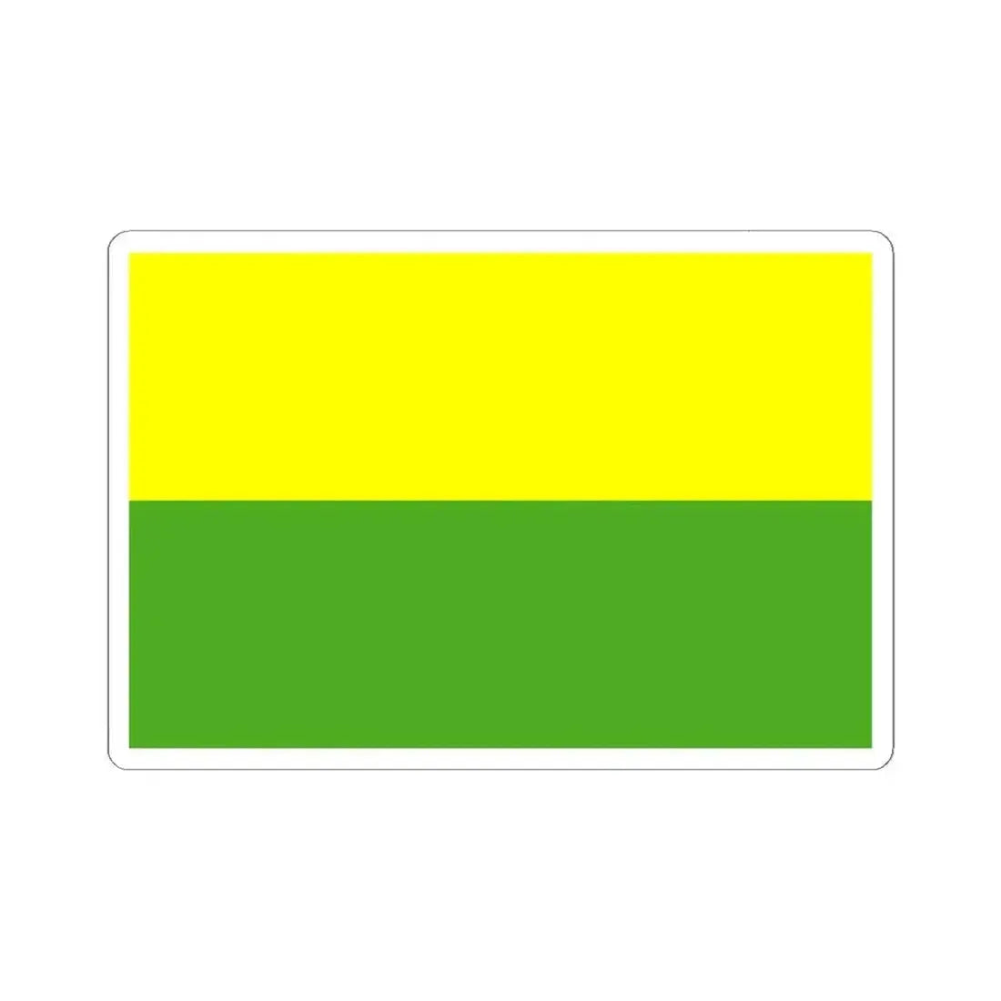 Bandera Canton Sevilla de Oro (Ecuador) STICKER Vinyl Kiss-Cut Decal 6 Inch White - The Sticker Space