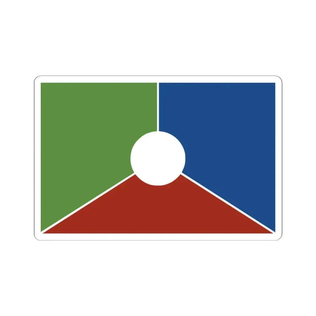 Bandera ciudad de Reconquista Santa Fe (Argentina) STICKER Vinyl Kiss-Cut Decal 3 Inch White - The Sticker Space