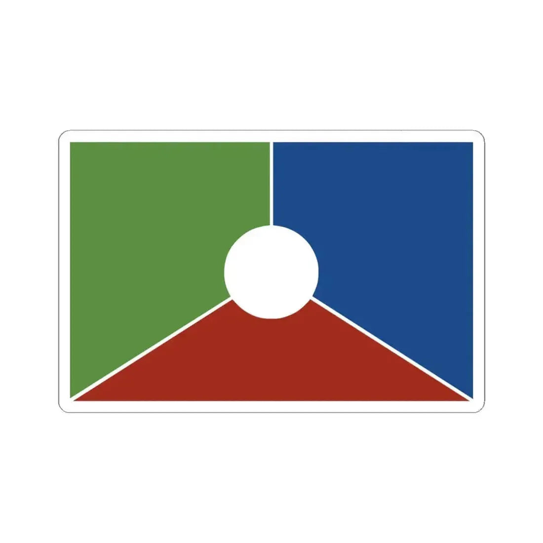 Bandera ciudad de Reconquista Santa Fe (Argentina) STICKER Vinyl Kiss-Cut Decal 6 Inch White - The Sticker Space