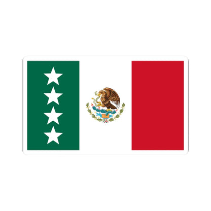 Bandera Cuatro estrellas Mexico-Alto Mando (Mexico) STICKER Vinyl Kiss-Cut Decal 2 Inch White - The Sticker Space