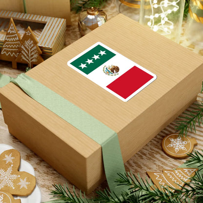 Bandera Cuatro estrellas Mexico-Alto Mando (Mexico) STICKER Vinyl Kiss-Cut Decal - The Sticker Space
