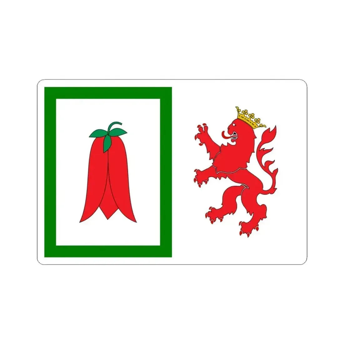 Bandera de Arauco (Chile) STICKER Vinyl Kiss-Cut Decal 3 Inch White - The Sticker Space