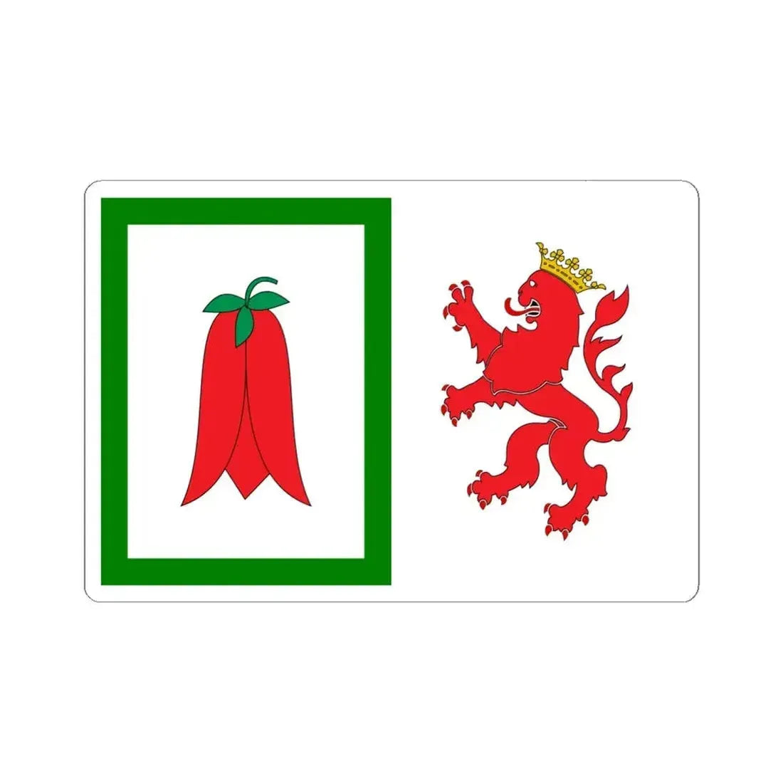 Bandera de Arauco (Chile) STICKER Vinyl Kiss-Cut Decal 6 Inch White - The Sticker Space