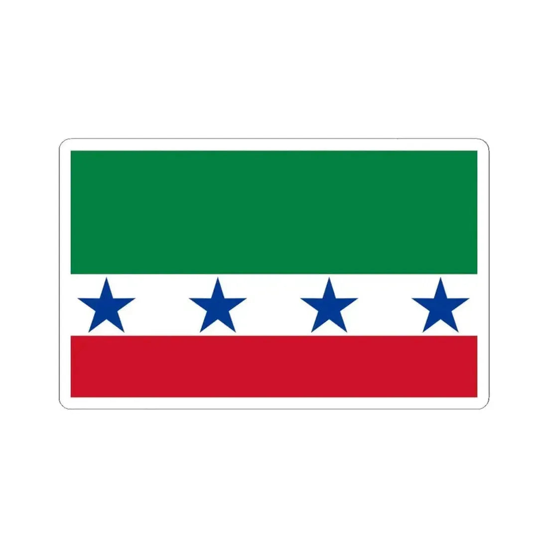 Bandera de Archidona Ecuador (Ecuador) STICKER Vinyl Kiss-Cut Decal 6 Inch White - The Sticker Space