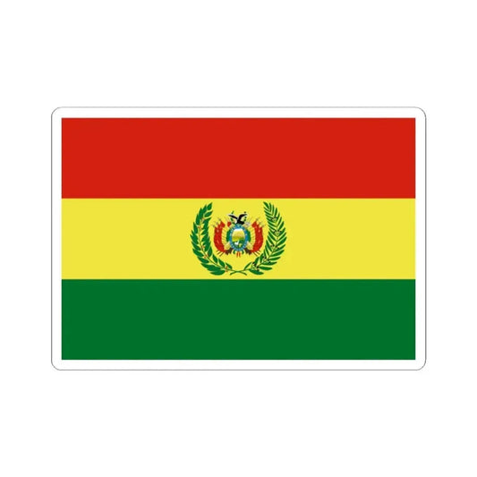 Bandera de Bolivia Guerra (Bolivia) STICKER Vinyl Kiss-Cut Decal 2 Inch White - The Sticker Space