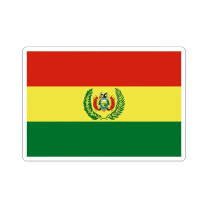 Bandera de Bolivia Guerra (Bolivia) STICKER Vinyl Kiss-Cut Decal 4 Inch White - The Sticker Space