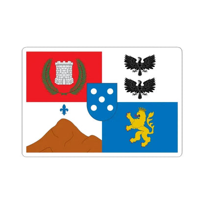 Bandera de Casablanca (Chile) STICKER Vinyl Kiss-Cut Decal 4 Inch White - The Sticker Space