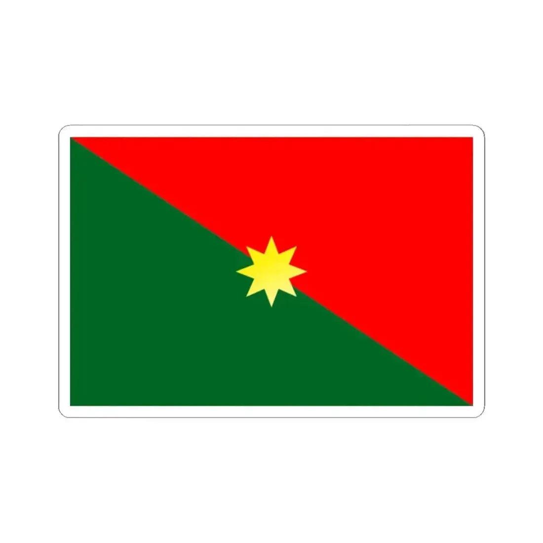 Bandera de Casanare (Colombia) STICKER Vinyl Kiss-Cut Decal 2 Inch White - The Sticker Space