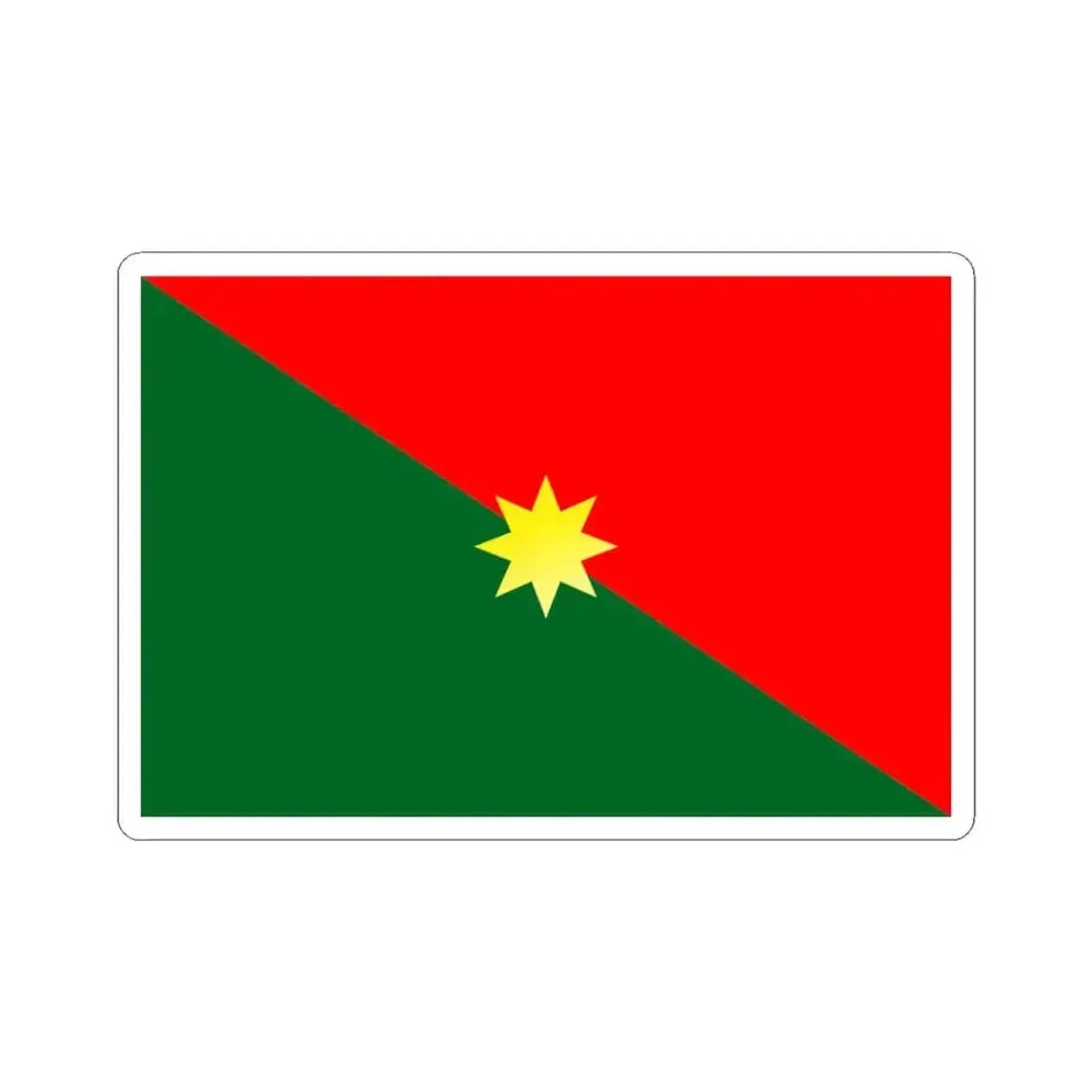 Bandera de Casanare (Colombia) STICKER Vinyl Kiss-Cut Decal 3 Inch White - The Sticker Space