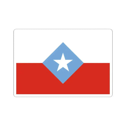 Bandera de Chile Centrada (Chile) STICKER Vinyl Kiss-Cut Decal 2 Inch White - The Sticker Space