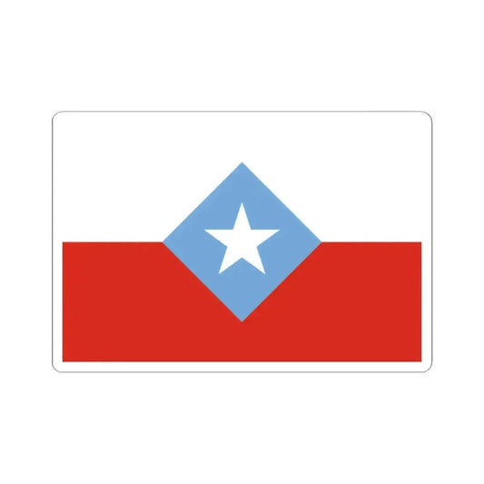 Bandera de Chile Centrada (Chile) STICKER Vinyl Kiss-Cut Decal 2 Inch White - The Sticker Space
