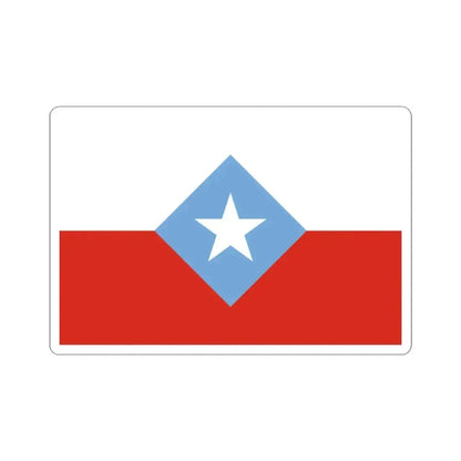 Bandera de Chile Centrada (Chile) STICKER Vinyl Kiss-Cut Decal 3 Inch White - The Sticker Space