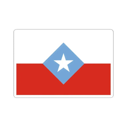 Bandera de Chile Centrada (Chile) STICKER Vinyl Kiss-Cut Decal 4 Inch White - The Sticker Space