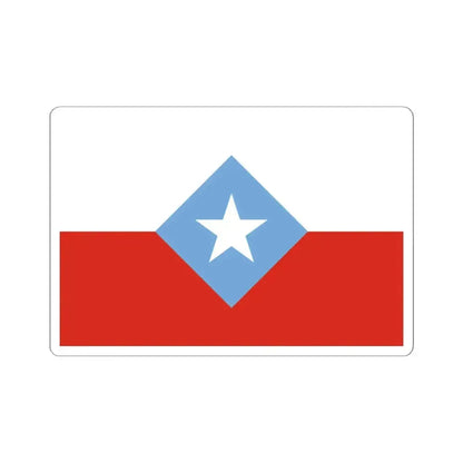 Bandera de Chile Centrada (Chile) STICKER Vinyl Kiss-Cut Decal 6 Inch White - The Sticker Space