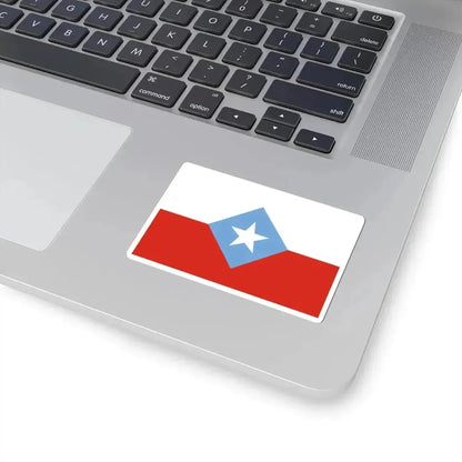 Bandera de Chile Centrada (Chile) STICKER Vinyl Kiss-Cut Decal - The Sticker Space