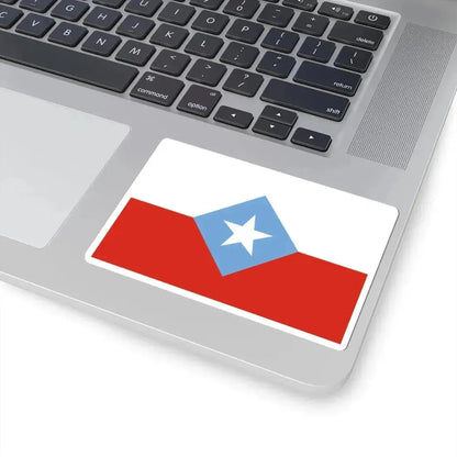 Bandera de Chile Centrada (Chile) STICKER Vinyl Kiss-Cut Decal - The Sticker Space