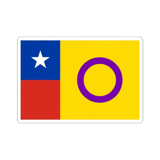 Bandera de Chile Intersexo 2 (Chile) STICKER Vinyl Kiss-Cut Decal 2 Inch White - The Sticker Space