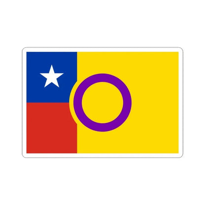 Bandera de Chile Intersexo (Chile) STICKER Vinyl Kiss-Cut Decal 3 Inch White - The Sticker Space