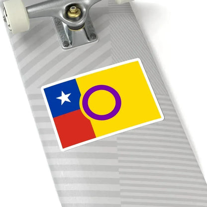 Bandera de Chile Intersexo (Chile) STICKER Vinyl Kiss-Cut Decal - The Sticker Space