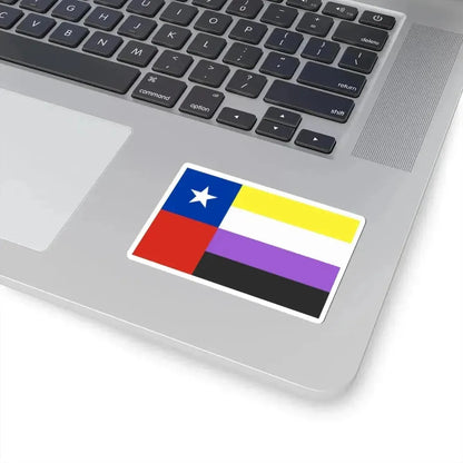 Bandera de Chile No Binarie (Chile) STICKER Vinyl Kiss-Cut Decal - The Sticker Space