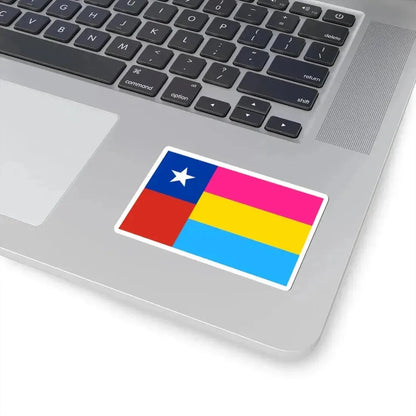 Bandera de Chile Pansexual (Chile) STICKER Vinyl Kiss-Cut Decal - The Sticker Space