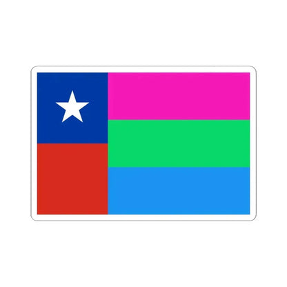 Bandera de Chile Polisexual (Chile) STICKER Vinyl Kiss-Cut Decal 6 Inch White - The Sticker Space