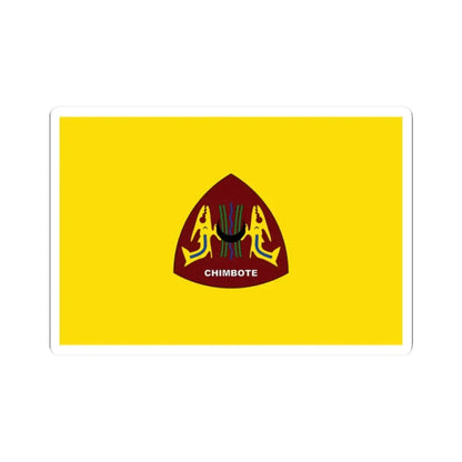 Bandera de Chimbote (Peru) STICKER Vinyl Kiss-Cut Decal 2 Inch White - The Sticker Space