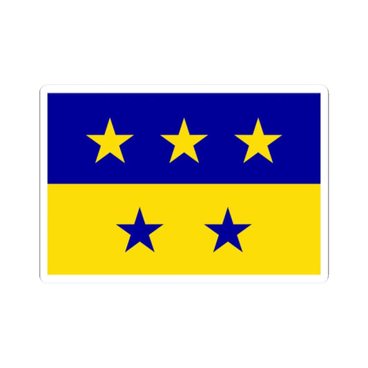 Bandera de Chitre (Panama) STICKER Vinyl Kiss-Cut Decal 2 Inch White - The Sticker Space