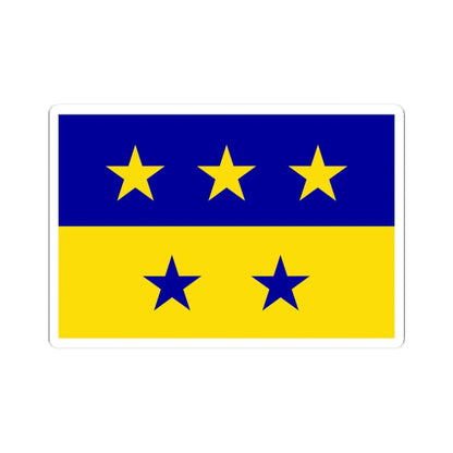 Bandera de Chitre (Panama) STICKER Vinyl Kiss-Cut Decal 3 Inch White - The Sticker Space