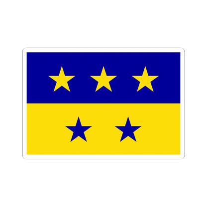 Bandera de Chitre (Panama) STICKER Vinyl Kiss-Cut Decal 4 Inch White - The Sticker Space