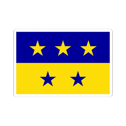 Bandera de Chitre (Panama) STICKER Vinyl Kiss-Cut Decal 6 Inch White - The Sticker Space