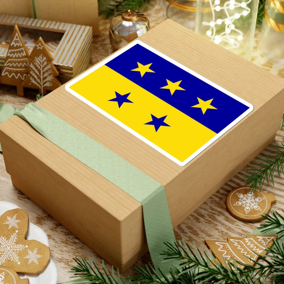 Bandera de Chitre (Panama) STICKER Vinyl Kiss-Cut Decal - The Sticker Space