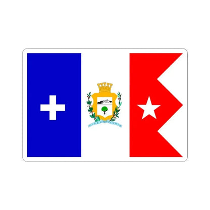 Bandera de Cienfuegos Cuba (Cuba) STICKER Vinyl Kiss-Cut Decal 4 Inch White - The Sticker Space