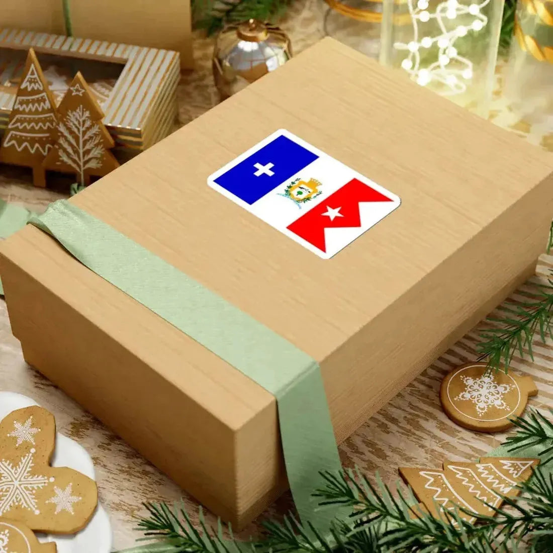 Bandera de Cienfuegos Cuba (Cuba) STICKER Vinyl Kiss-Cut Decal - The Sticker Space