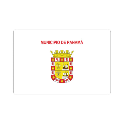Bandera de Ciudad de Panama (Panama) STICKER Vinyl Kiss-Cut Decal 2 Inch White - The Sticker Space