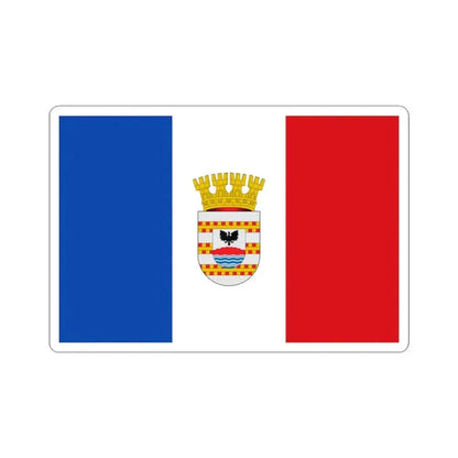Bandera de Collipulli (Chile) STICKER Vinyl Kiss-Cut Decal 3 Inch White - The Sticker Space