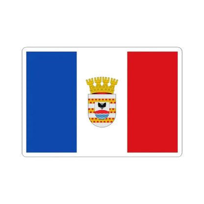 Bandera de Collipulli (Chile) STICKER Vinyl Kiss-Cut Decal 4 Inch White - The Sticker Space