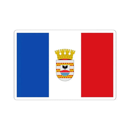 Bandera de Collipulli (Chile) STICKER Vinyl Kiss-Cut Decal 6 Inch White - The Sticker Space