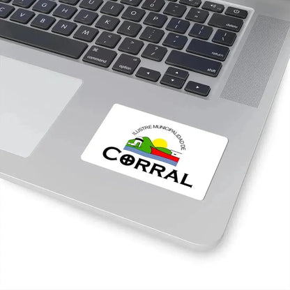 Bandera de Corral Chile (Chile) STICKER Vinyl Kiss-Cut Decal - The Sticker Space